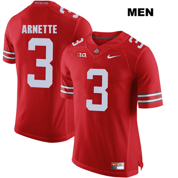 Ohio State Buckeyes Men's Damon Arnette #3 Red Authentic Nike College NCAA Stitched Football Jersey GJ19I56YO